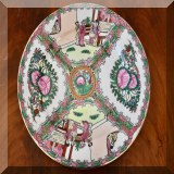 P09. Rose medallion round plate 10” - $30 